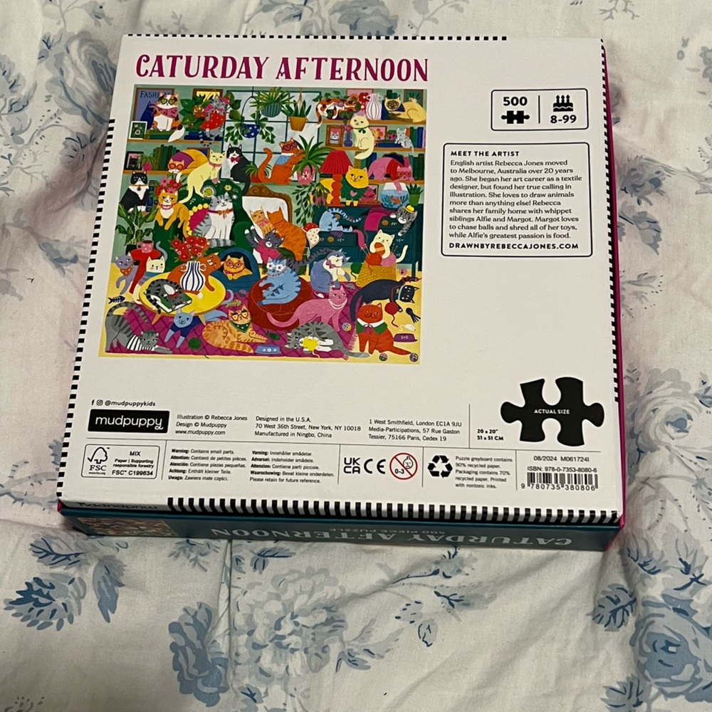 500 π§© Caturday Puzzle - Mudpuppy jigsaw puzzle - Picture 3 of 5